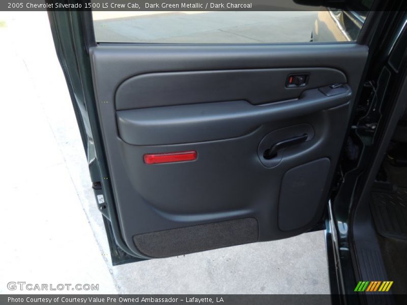 Dark Green Metallic / Dark Charcoal 2005 Chevrolet Silverado 1500 LS Crew Cab