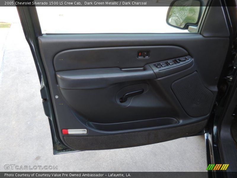 Dark Green Metallic / Dark Charcoal 2005 Chevrolet Silverado 1500 LS Crew Cab