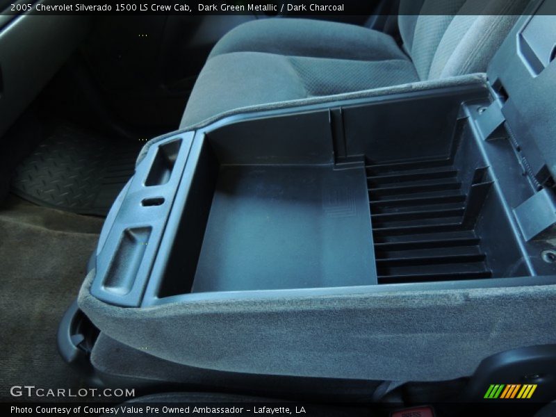 Dark Green Metallic / Dark Charcoal 2005 Chevrolet Silverado 1500 LS Crew Cab
