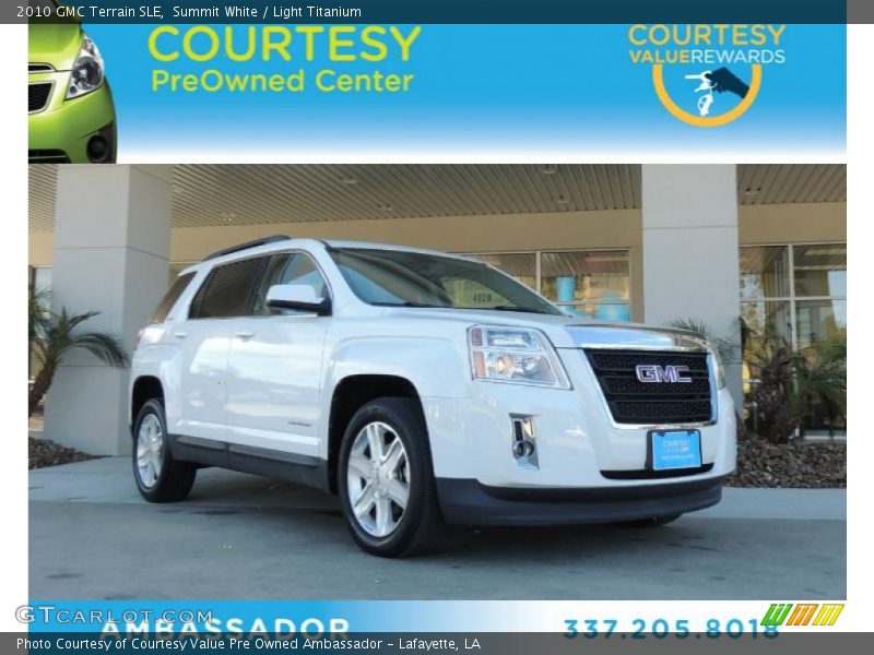 Summit White / Light Titanium 2010 GMC Terrain SLE