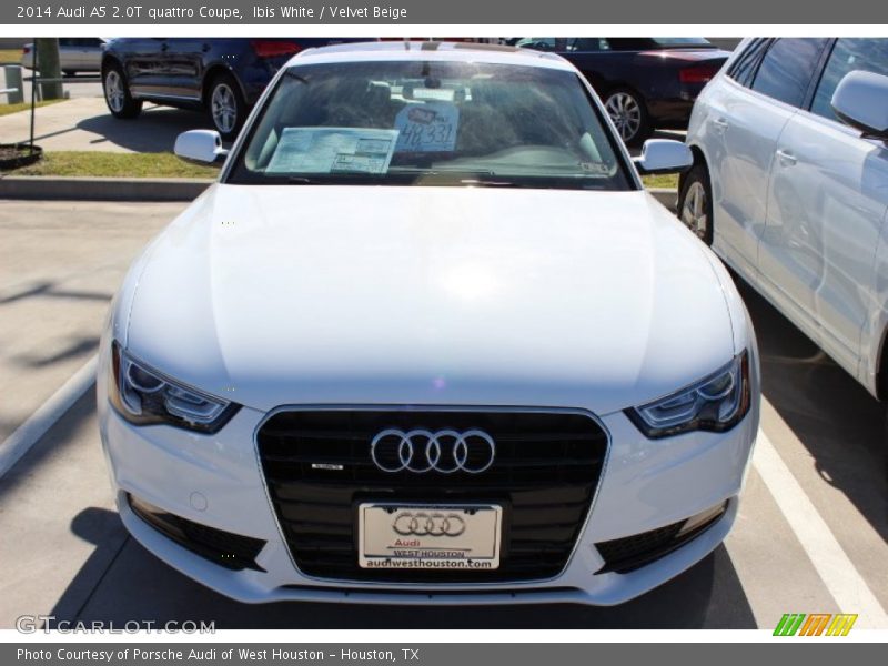Ibis White / Velvet Beige 2014 Audi A5 2.0T quattro Coupe