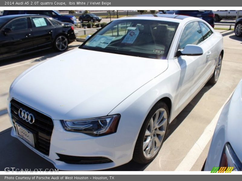 Ibis White / Velvet Beige 2014 Audi A5 2.0T quattro Coupe