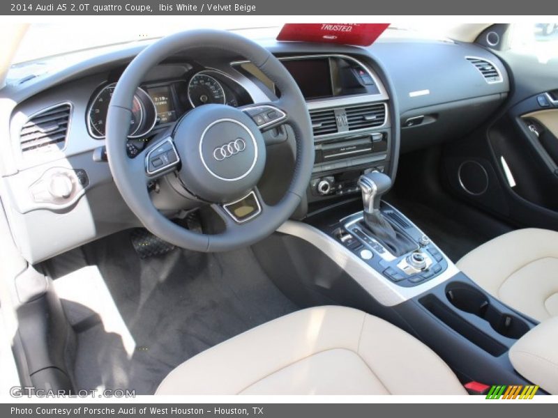 Ibis White / Velvet Beige 2014 Audi A5 2.0T quattro Coupe