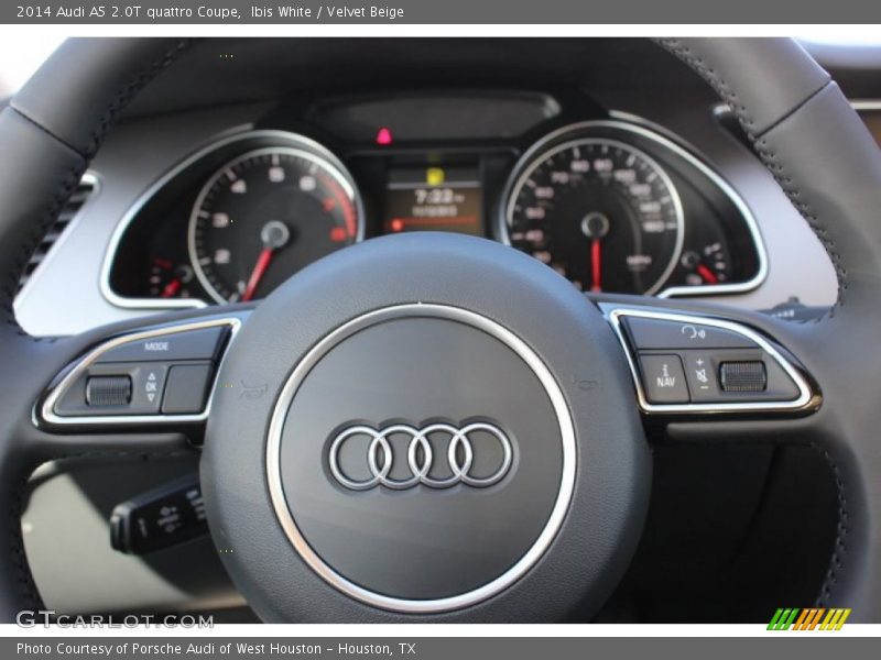Ibis White / Velvet Beige 2014 Audi A5 2.0T quattro Coupe