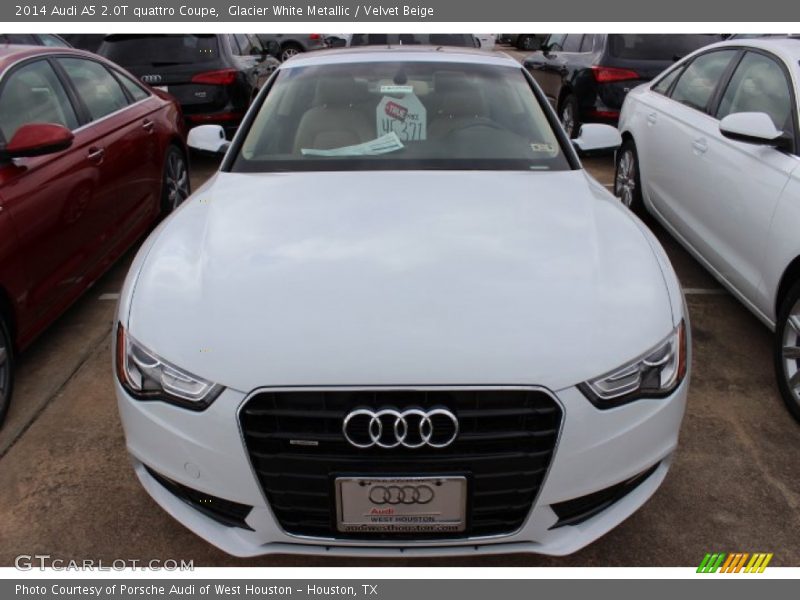 Glacier White Metallic / Velvet Beige 2014 Audi A5 2.0T quattro Coupe