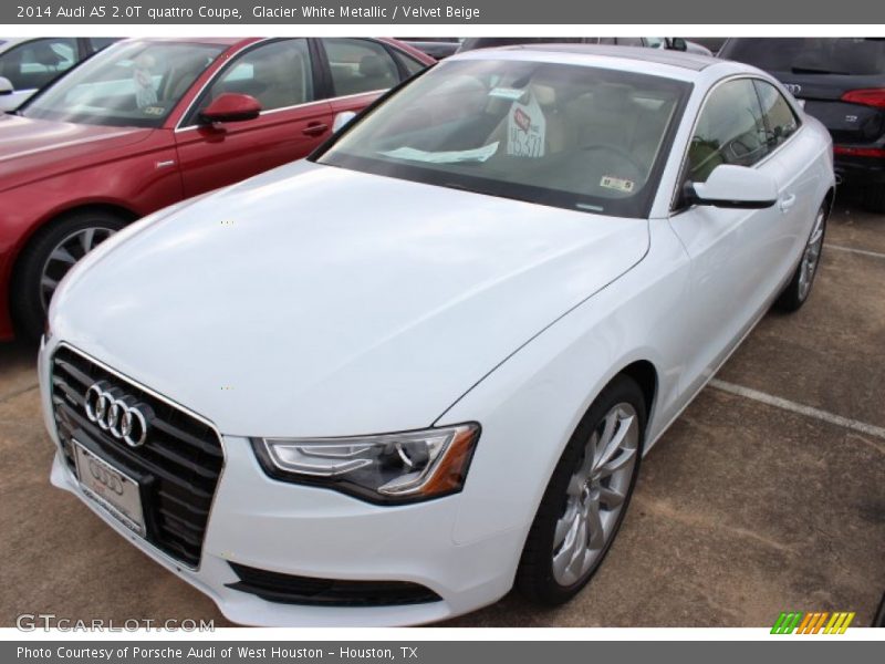 Glacier White Metallic / Velvet Beige 2014 Audi A5 2.0T quattro Coupe