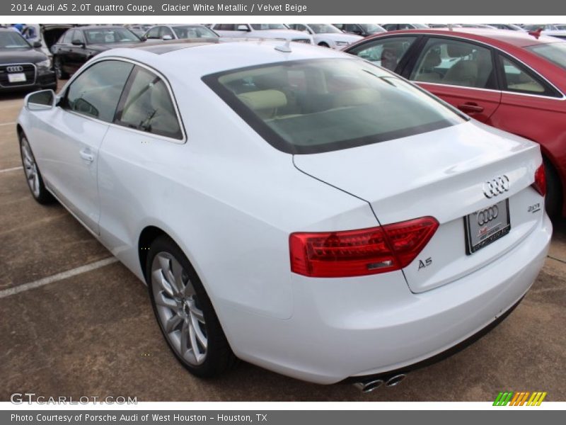 Glacier White Metallic / Velvet Beige 2014 Audi A5 2.0T quattro Coupe
