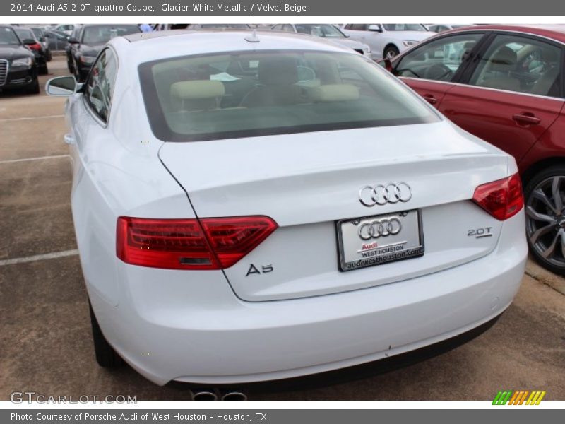 Glacier White Metallic / Velvet Beige 2014 Audi A5 2.0T quattro Coupe