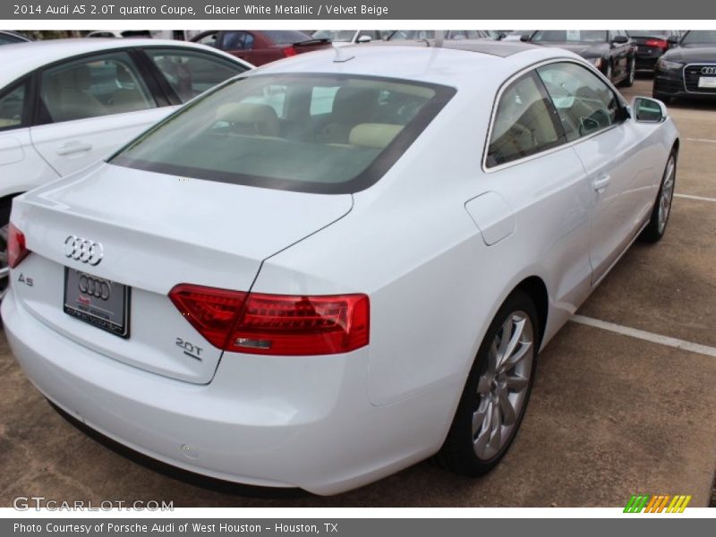 Glacier White Metallic / Velvet Beige 2014 Audi A5 2.0T quattro Coupe