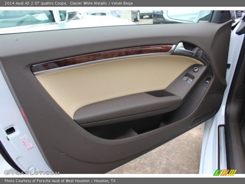 Glacier White Metallic / Velvet Beige 2014 Audi A5 2.0T quattro Coupe