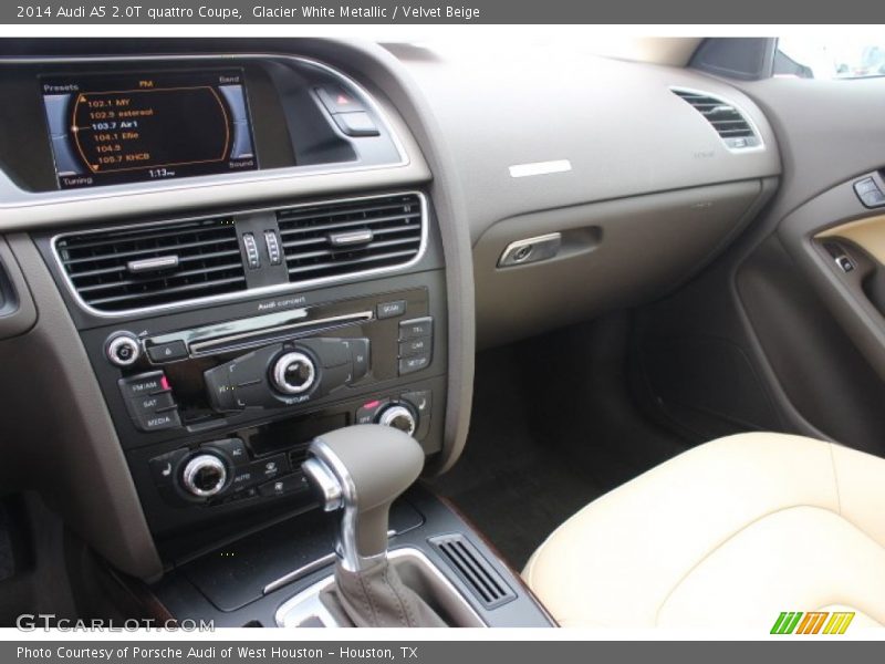 Glacier White Metallic / Velvet Beige 2014 Audi A5 2.0T quattro Coupe