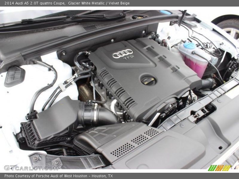 Glacier White Metallic / Velvet Beige 2014 Audi A5 2.0T quattro Coupe