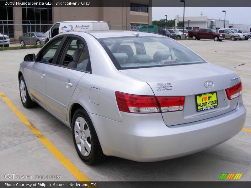 Bright Silver / Gray 2008 Hyundai Sonata GLS