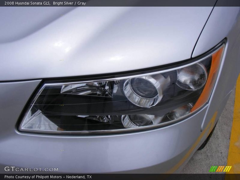 Bright Silver / Gray 2008 Hyundai Sonata GLS