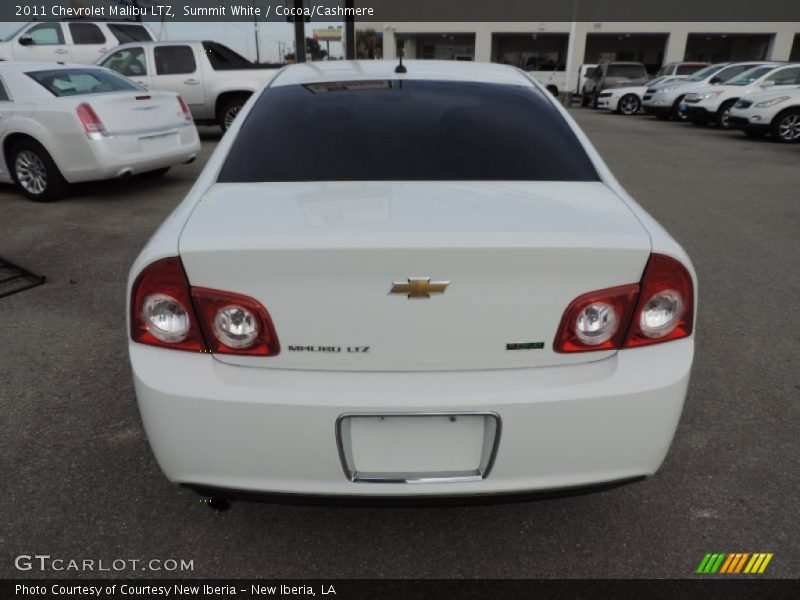 Summit White / Cocoa/Cashmere 2011 Chevrolet Malibu LTZ