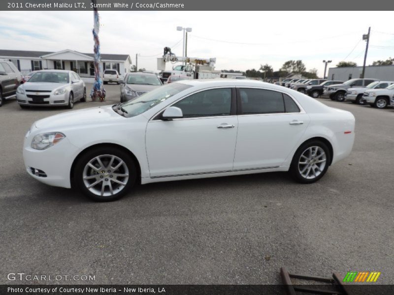 Summit White / Cocoa/Cashmere 2011 Chevrolet Malibu LTZ
