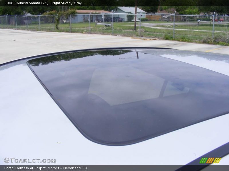 Bright Silver / Gray 2008 Hyundai Sonata GLS