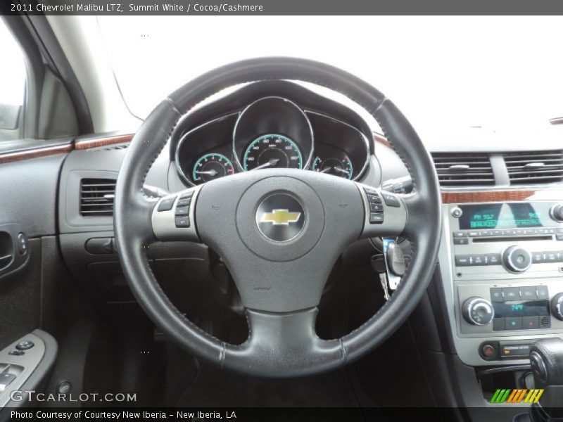 Summit White / Cocoa/Cashmere 2011 Chevrolet Malibu LTZ