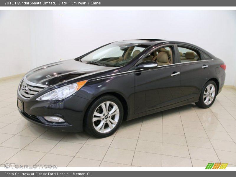 Black Plum Pearl / Camel 2011 Hyundai Sonata Limited