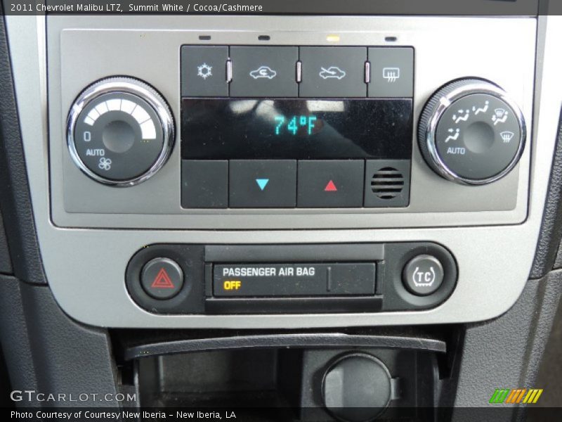 Summit White / Cocoa/Cashmere 2011 Chevrolet Malibu LTZ