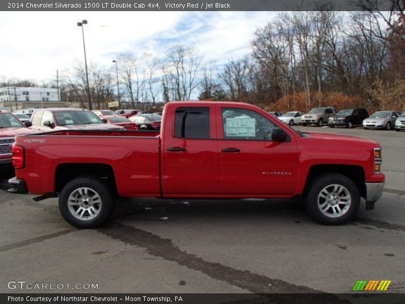 Victory Red / Jet Black 2014 Chevrolet Silverado 1500 LT Double Cab 4x4