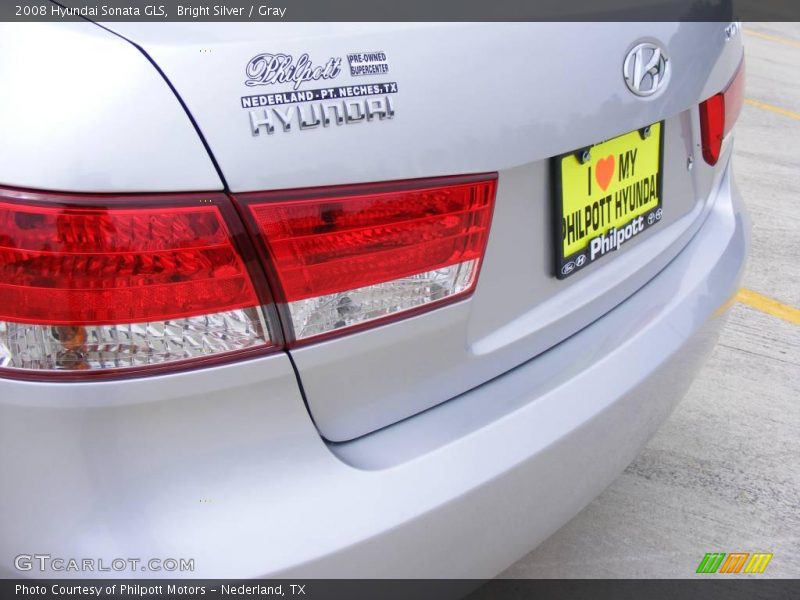 Bright Silver / Gray 2008 Hyundai Sonata GLS