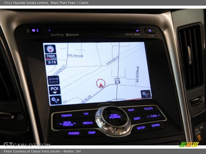 Black Plum Pearl / Camel 2011 Hyundai Sonata Limited