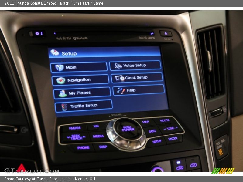 Black Plum Pearl / Camel 2011 Hyundai Sonata Limited