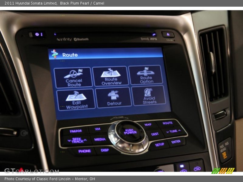 Black Plum Pearl / Camel 2011 Hyundai Sonata Limited