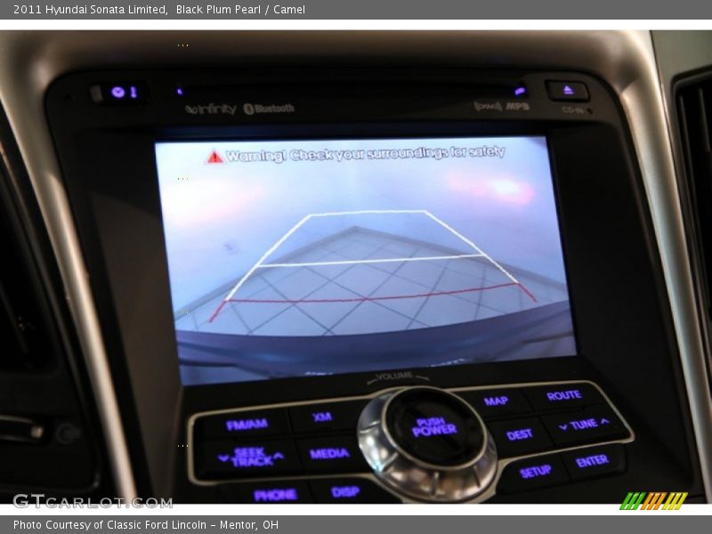 Black Plum Pearl / Camel 2011 Hyundai Sonata Limited