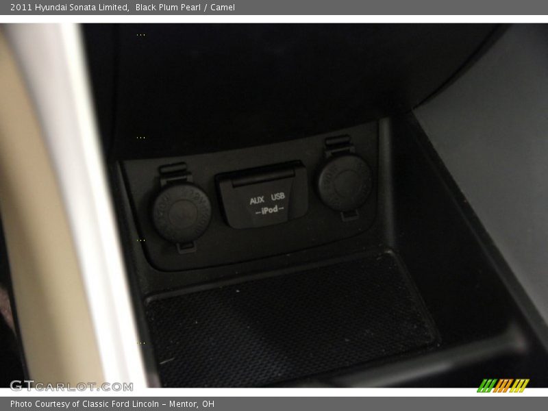 Black Plum Pearl / Camel 2011 Hyundai Sonata Limited