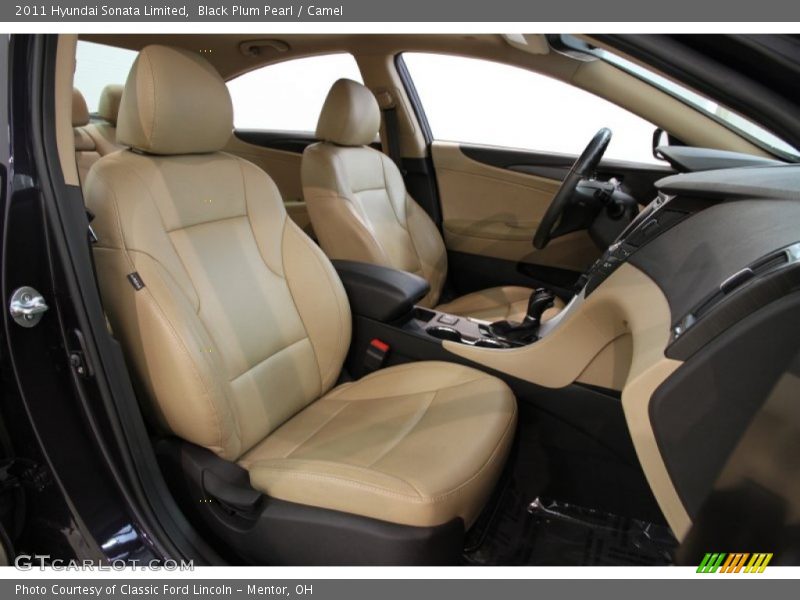 Black Plum Pearl / Camel 2011 Hyundai Sonata Limited