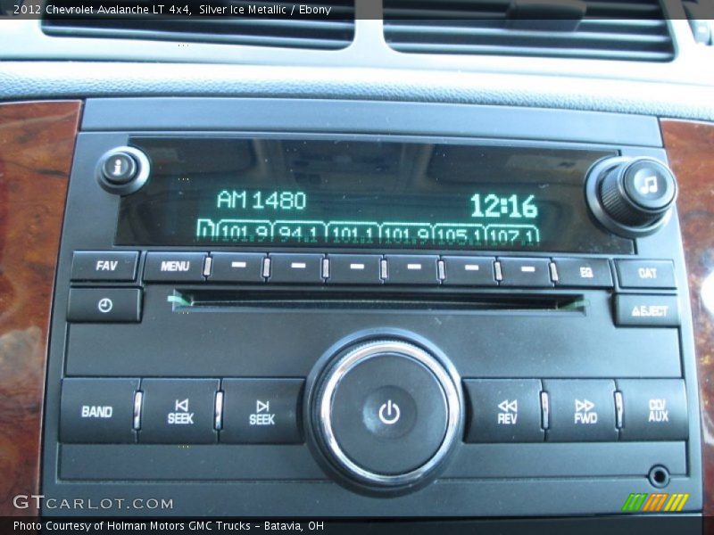 Silver Ice Metallic / Ebony 2012 Chevrolet Avalanche LT 4x4