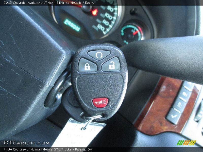 Silver Ice Metallic / Ebony 2012 Chevrolet Avalanche LT 4x4