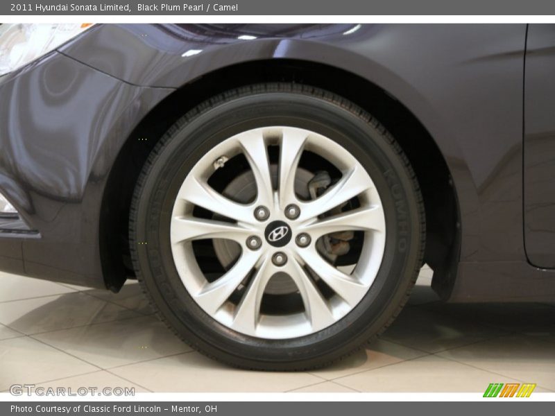Black Plum Pearl / Camel 2011 Hyundai Sonata Limited