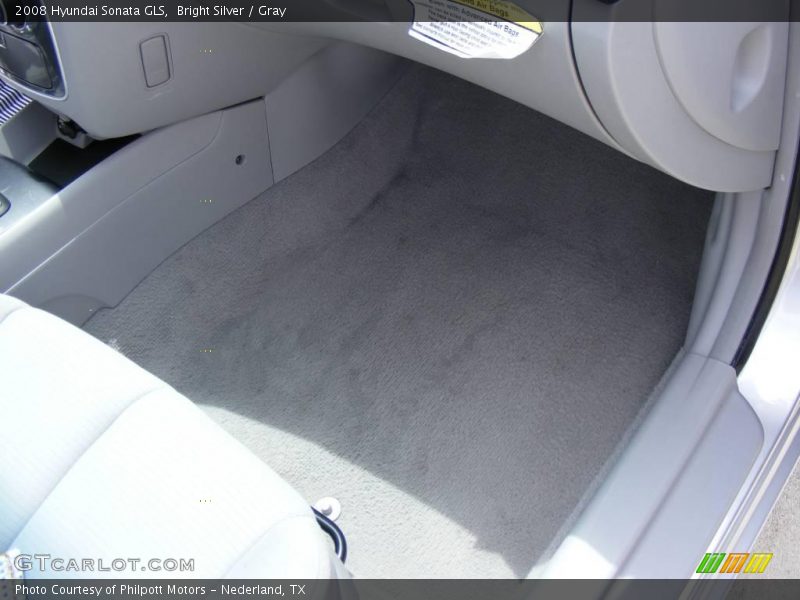 Bright Silver / Gray 2008 Hyundai Sonata GLS