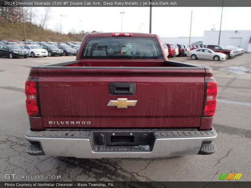 Deep Ruby Metallic / Jet Black/Dark Ash 2014 Chevrolet Silverado 1500 WT Double Cab 4x4