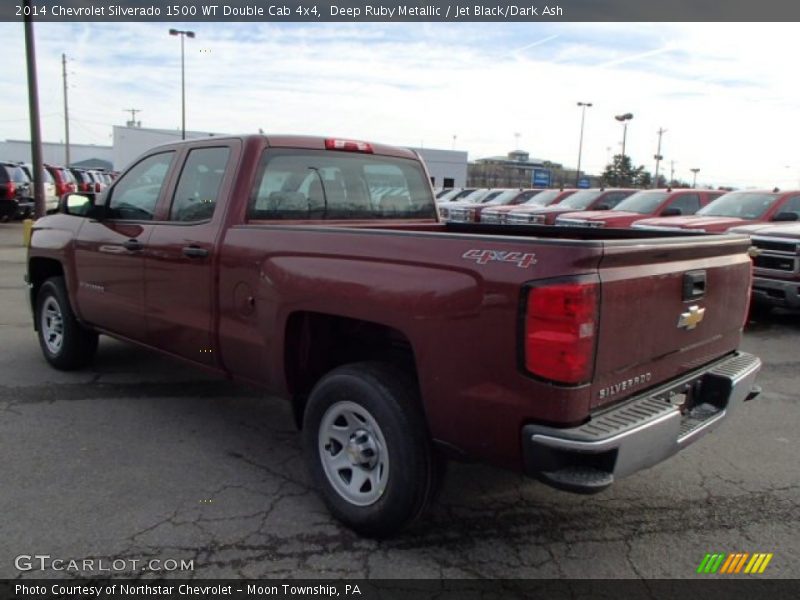 Deep Ruby Metallic / Jet Black/Dark Ash 2014 Chevrolet Silverado 1500 WT Double Cab 4x4