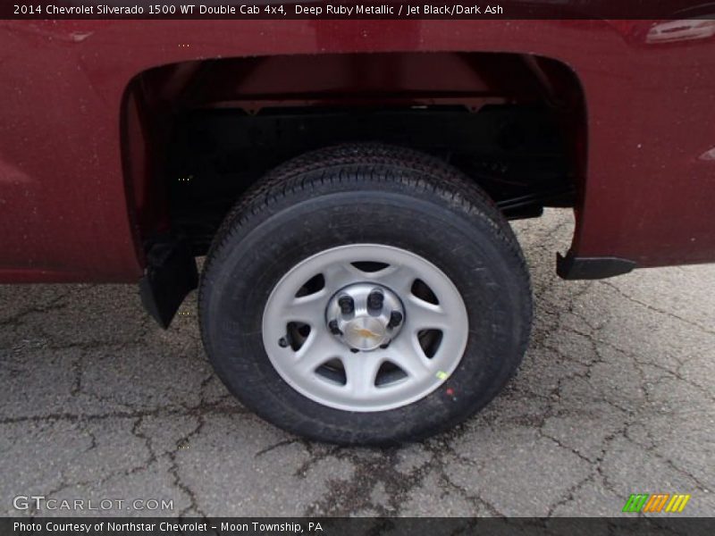 Deep Ruby Metallic / Jet Black/Dark Ash 2014 Chevrolet Silverado 1500 WT Double Cab 4x4