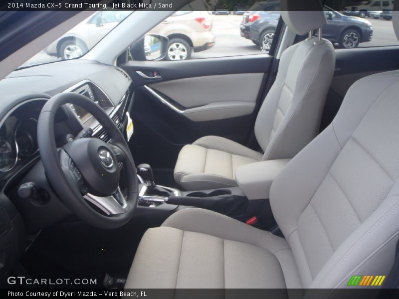 Jet Black Mica / Sand 2014 Mazda CX-5 Grand Touring