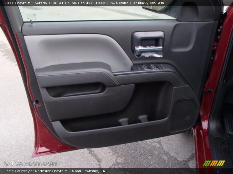 Deep Ruby Metallic / Jet Black/Dark Ash 2014 Chevrolet Silverado 1500 WT Double Cab 4x4