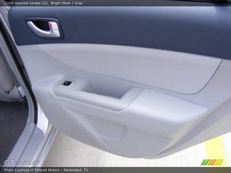 Bright Silver / Gray 2008 Hyundai Sonata GLS