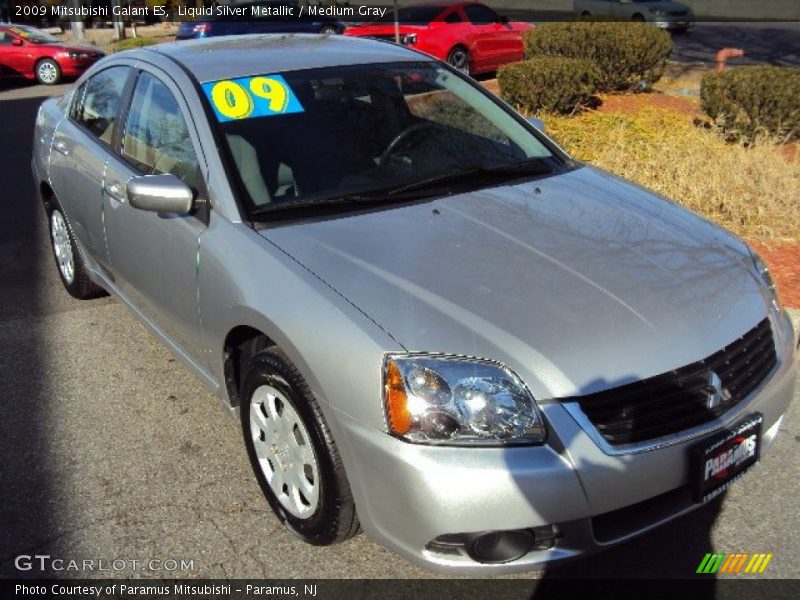 Liquid Silver Metallic / Medium Gray 2009 Mitsubishi Galant ES
