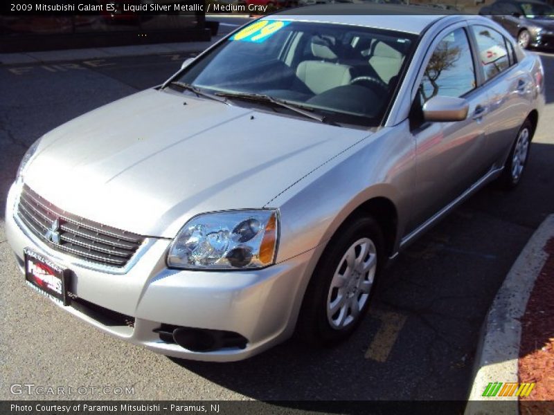 Liquid Silver Metallic / Medium Gray 2009 Mitsubishi Galant ES