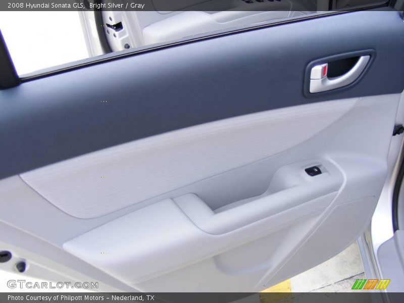 Bright Silver / Gray 2008 Hyundai Sonata GLS