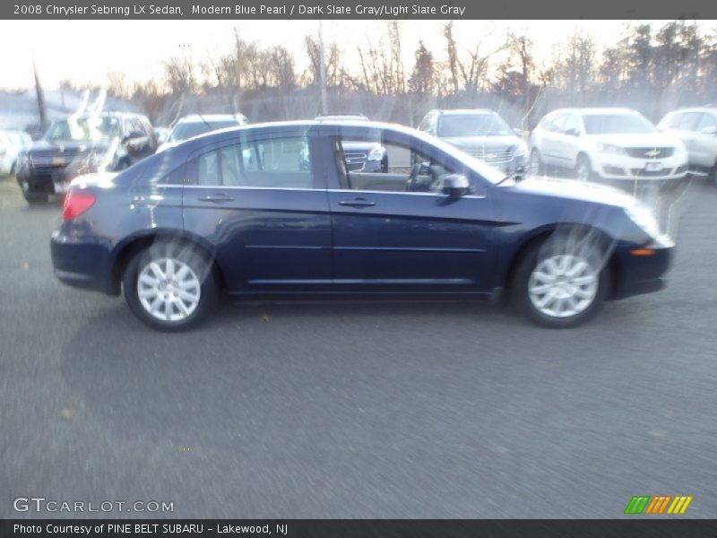 Modern Blue Pearl / Dark Slate Gray/Light Slate Gray 2008 Chrysler Sebring LX Sedan