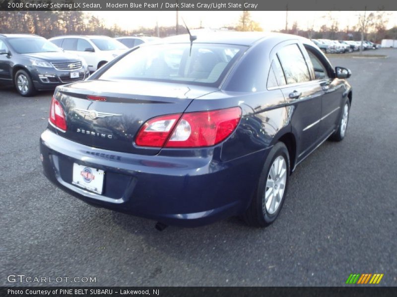 Modern Blue Pearl / Dark Slate Gray/Light Slate Gray 2008 Chrysler Sebring LX Sedan