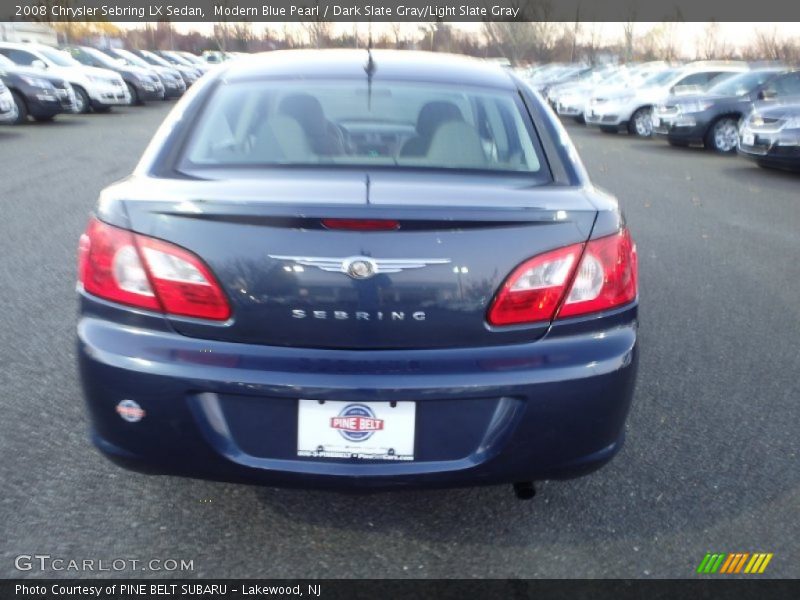 Modern Blue Pearl / Dark Slate Gray/Light Slate Gray 2008 Chrysler Sebring LX Sedan