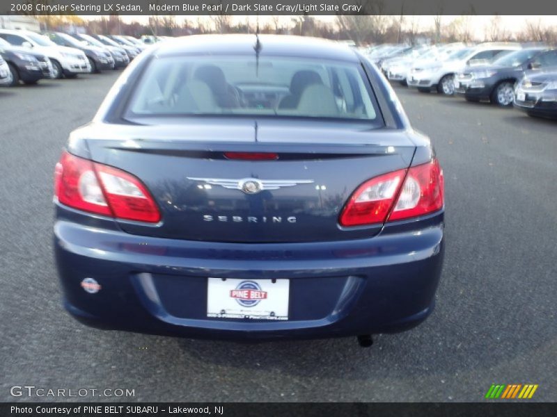 Modern Blue Pearl / Dark Slate Gray/Light Slate Gray 2008 Chrysler Sebring LX Sedan