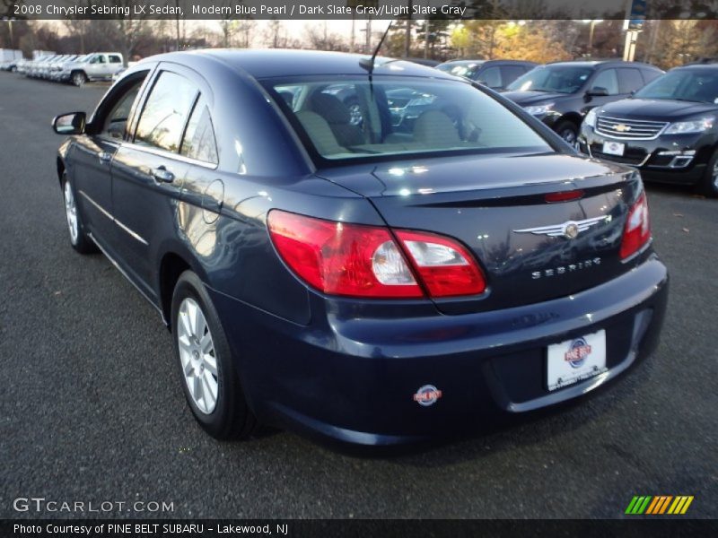 Modern Blue Pearl / Dark Slate Gray/Light Slate Gray 2008 Chrysler Sebring LX Sedan